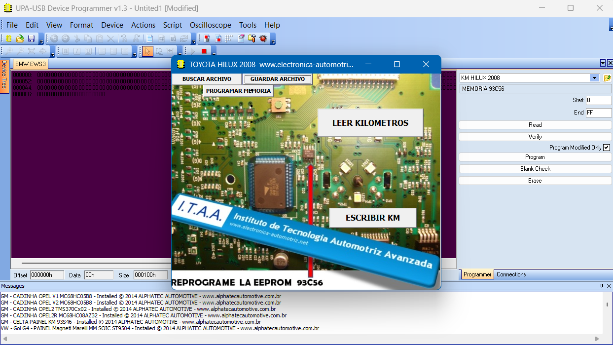 UPA-USB Suite v1.3 - Processor Reading